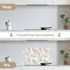 Organisch - Patroon - Gemêleerd keuken achterwand spatscherm klein 900 -voor_na_NL