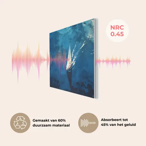 Zeilboot - Water - Abstract - Schaduw PET vilt klein -USP_NL