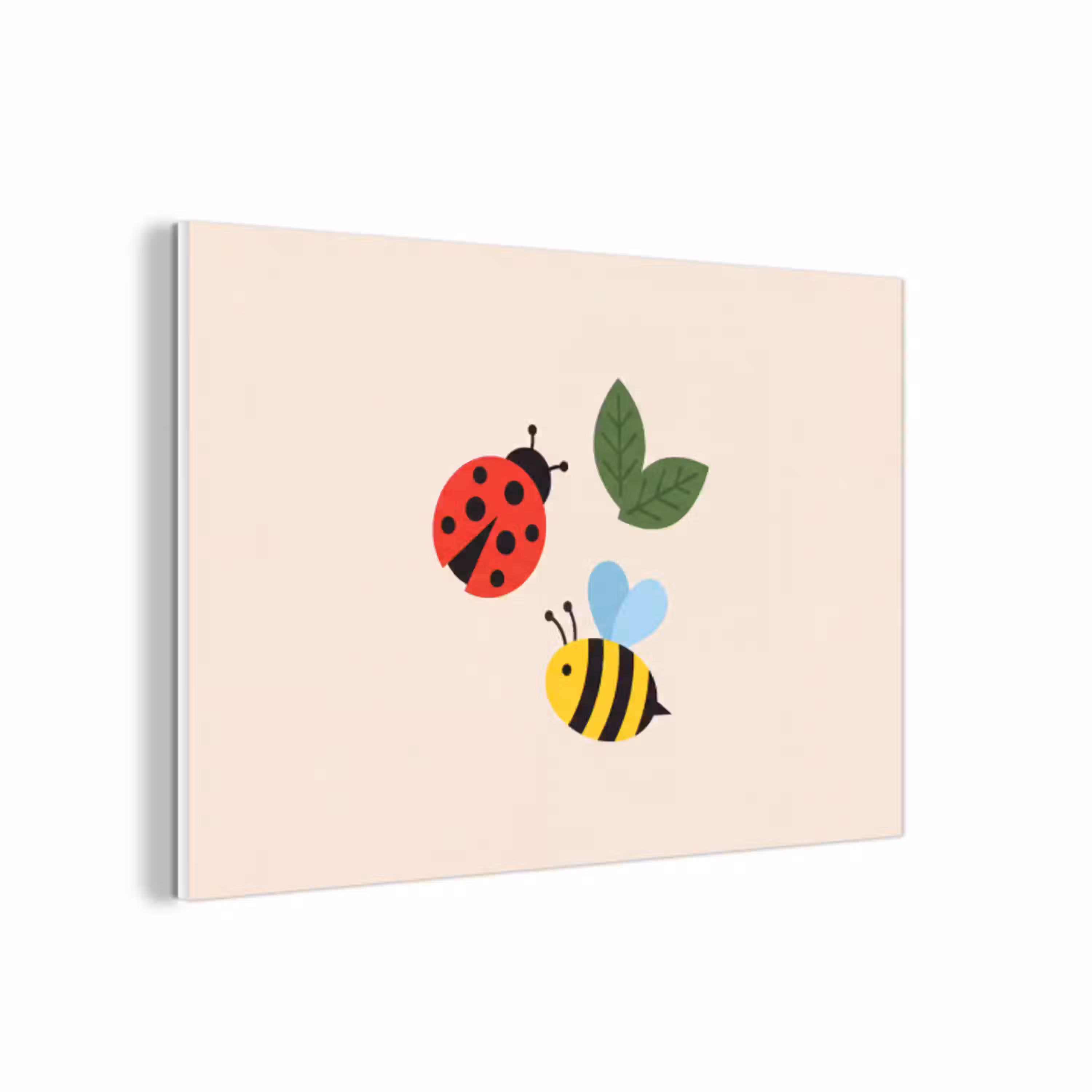 Insect - Blad - Natuur - Speels - Illustratie forex 5mm xxl -3d