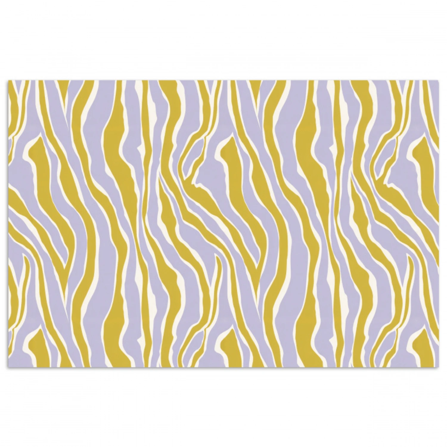 Zebra - Modern - Meerkleurig poster papier klein 62 -3d