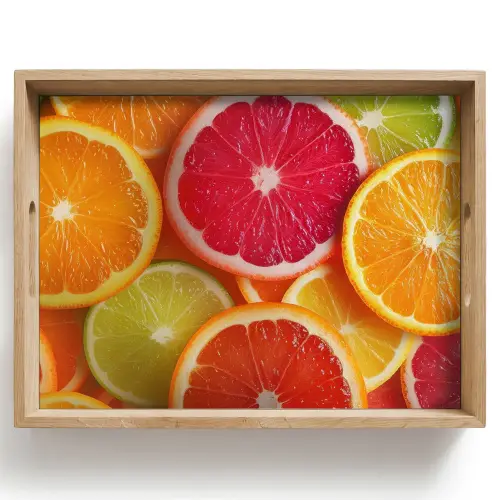 Fruit - Kleurrijk - Close up Dienblad Rechthoek middel -z3d_shopping