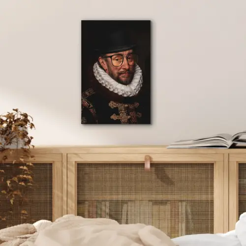 Willem van Oranje - Adriaen Thomasz - Bril aluminium wit klein -sfeer3