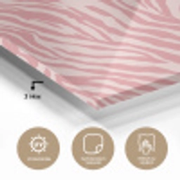 Zebra - Print - Roze plexiglas 5mm klein 11 -wsfeer2_DE
