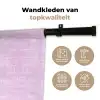 Krokodil - Leer - Roze Wandkleed katoen klein 269 -sfeer2