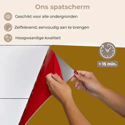Goud - Luxe - Interieur keuken achterwand spatscherm klein 900 -spatscherm_NL