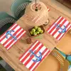 Anker - Verfspatten - Rood - Blauw Placemat vinyl groot -zzsfeer5_Kitchenyeah-website