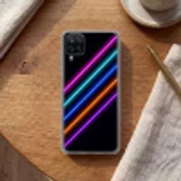 Esthetiek - Retro - Neon Telefoonhoesje Samsung Galaxy A12 klein -sfeer1
