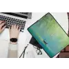 Bootje - Water - Bladeren - Bloesems laptophoes neopreen klein -bureau