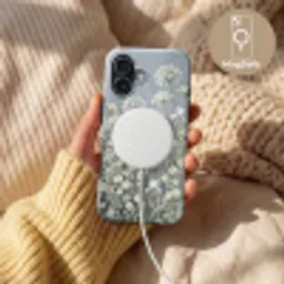Bloemen - Botanisch - Blauw Toughcase MagSafe Apple iPhone 17 klein -USP_MagsafeV