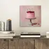 Taart - Pink - Cherry aluminium wit klein -sfeer1