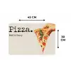Pizza - Kaas - Pepperoni Placemat vinyl groot -specs