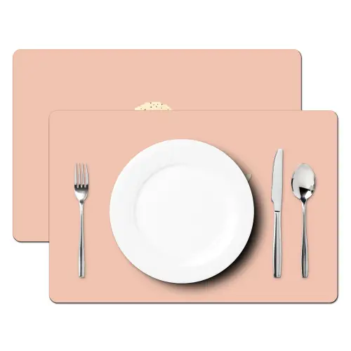 Bakje - Ijs - Aardbei - Roze Placemat vinyl groot -zzsfeer2_Kitchenyeah-website