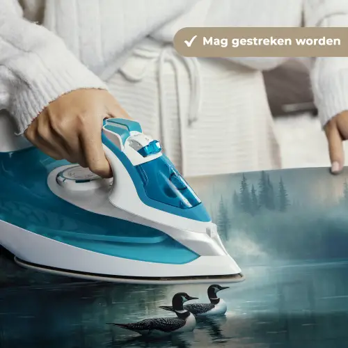 Bos - Water - Eenden - Mistig Wandkleed katoen klein -sfeer9