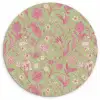 Classic - Pink - Mint Wandcirkel kunststof plaat 5mm dik klein 188 -3d