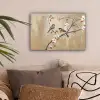 Vogels - Bloesemtak - Bloemen - Oranje canvas 2cm klein -sfeer1