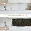 Zwart - Marmer - Goud - Nerf keuken achterwand 2 middel 871 -voor-na_DE