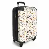 Terrazzo patroon roest oker NBS - Handbagage koffer - Volwassenen Unisex middel -productfoto_3d