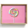 Lolly - Roze - Snoep - Zoet Dienblad Rechthoek middel -z3d_shopping
