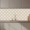 Patroon - Symmetrisch - Beige keuken achterwand 2 middel 871 zz_3dshopping