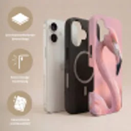 Flamingo - Portret - Roze Toughcase MagSafe Apple iPhone 17 klein -USP_Lagen_NL