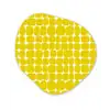 Stippen - Modern - Geel Wandcirkel Organisch Forex 3mm klein 629 -3d