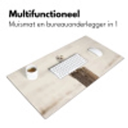 Sneeuwuil - Paal - Winter - Portret - Majestueus Muismat XXL klein -sfeer4