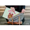 Koffie - Klok - Groen laptophoes neopreen klein -tas