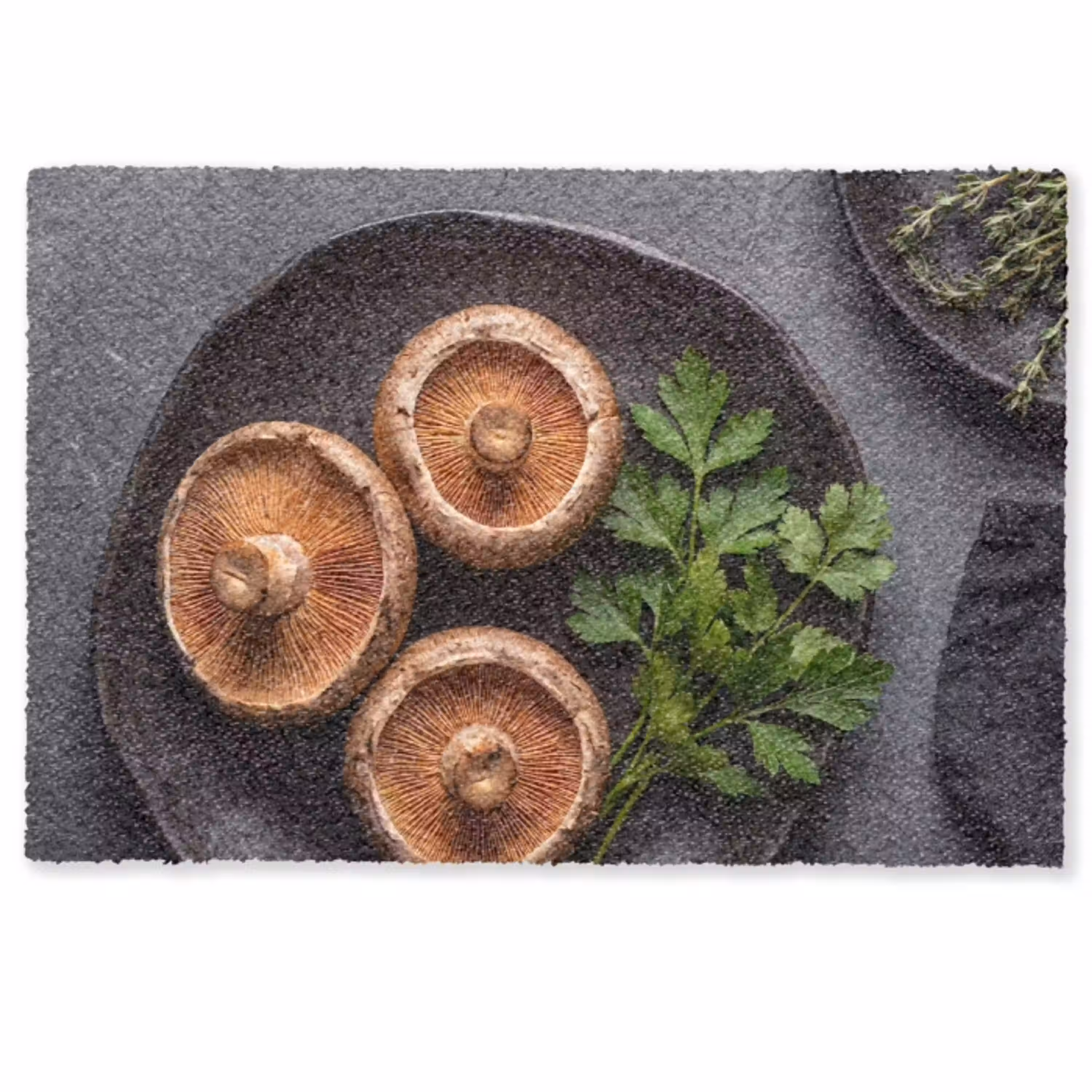 Paddestoelen - Kruiden - Eten Deurmat klein -zkaufland3d