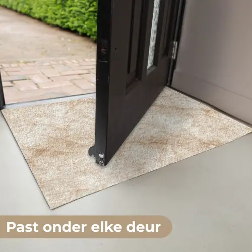 Kristalstructuur - Bruin - Marmer Deurmat klein 898 -USP_NL
