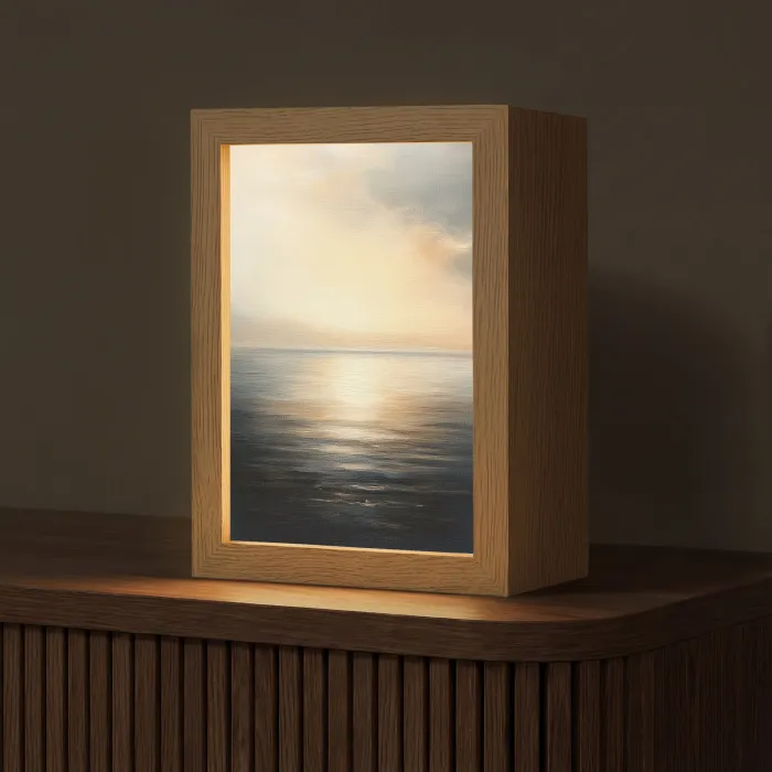 Zon - Horizon - Zee Light Box met kabel (Tafellamp) klein -z3d_website