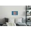 Vissen - Rood - Blauw Muursticker klein -slaapkamer
