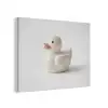 Badeend - Minimalistisch - Wit PET vilt klein -3d