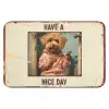Quotes - Hond - Have a nice day - Vintage - Spreuk WCmat klein -3d