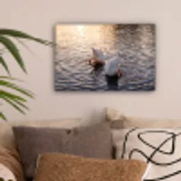 Eenden - Water - Natuur canvas 2cm klein -sfeer1