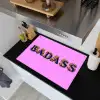 Felroze - Badass - Panterprint - Schaduw Inductie beschemer met haakjes klein -sfeer1