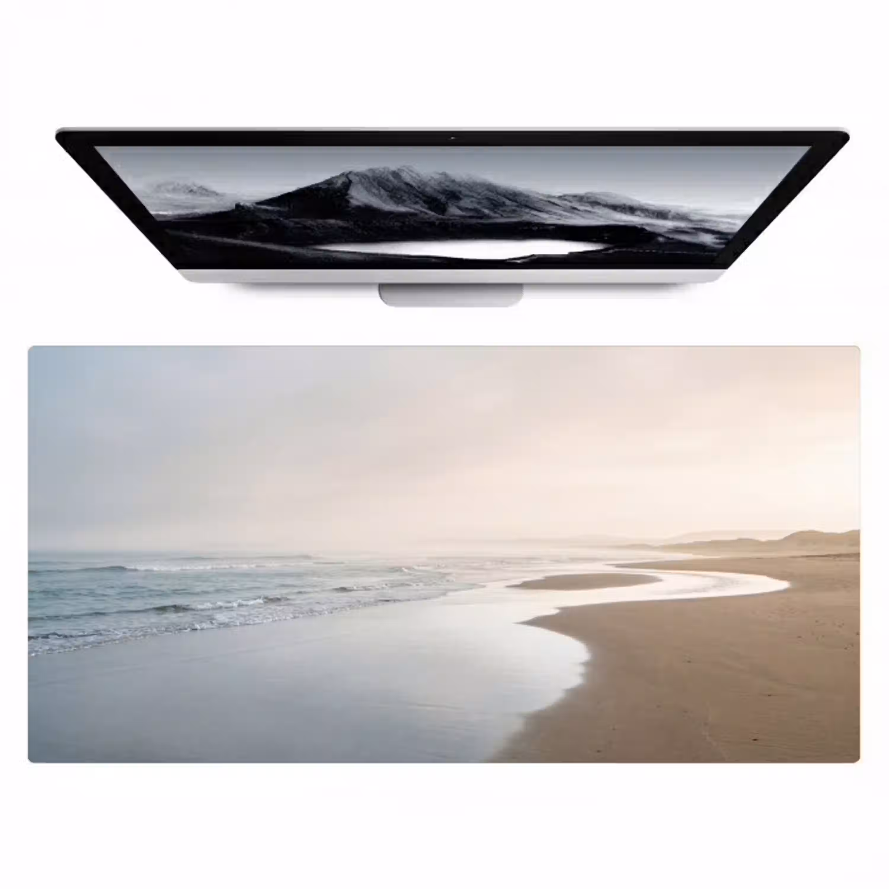 Kustlijn - Strand - Oceaan Muismat XXL klein -zzz3d