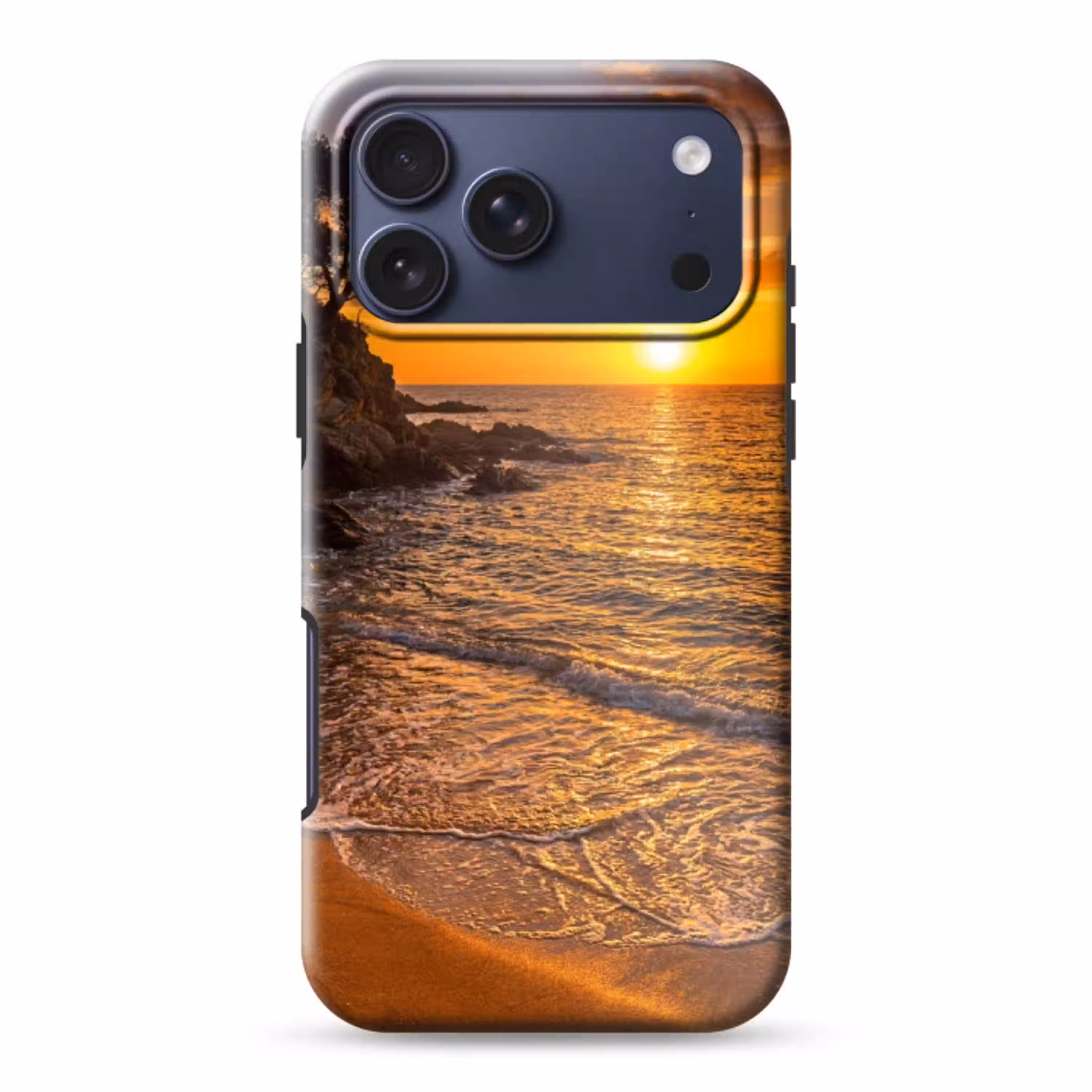 Zee - Kust - Zonsondergang - Natuur - Oranje Toughcase MagSafe Apple iPhone 17 Pro Max klein -3d