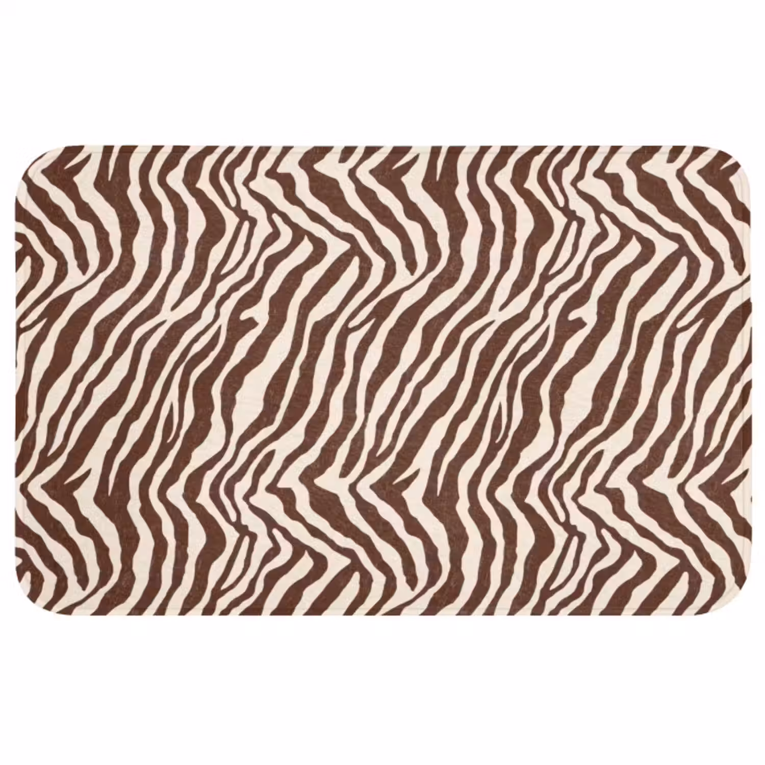 Badmat - Zebra - Patroon - Zwart - Wit