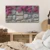 Bougainvillea - Stenen Muur - Roze PET vilt middel -sfeer3