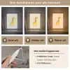 Giraffe - Regenboogmanen - Beige Light Box met kabel klein -USP_lichtkleurNL