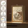 Kokosnoot - Water - Beige - Spetters Light Box met kabel (Tafellamp) klein -USP_NL