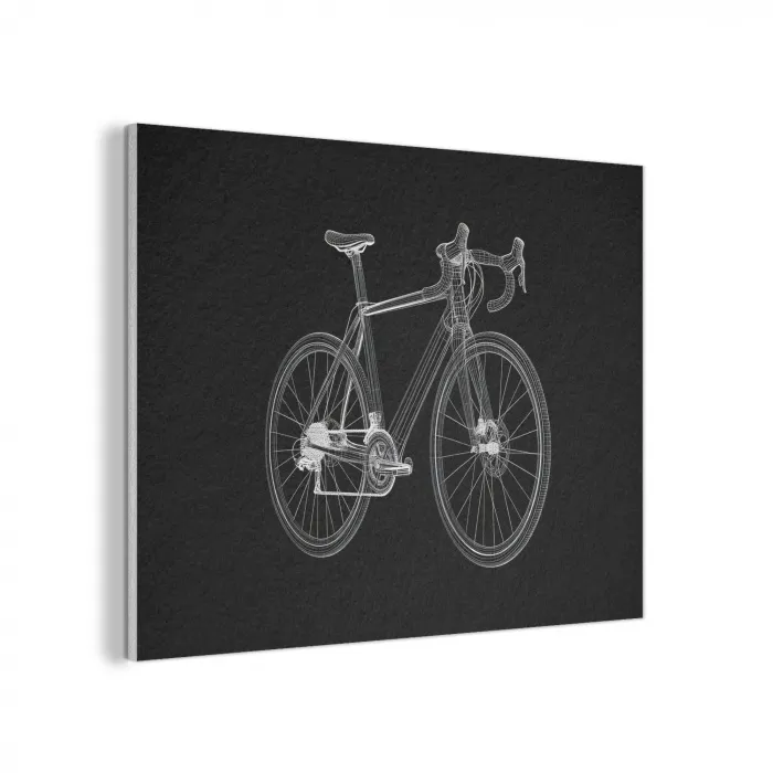 Lijnen - Illustratie - Wit PET vilt klein -3d