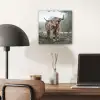 Schotse Hooglander - Bos - Mist - Koe - Dieren - Natuur aluminium wit klein -sfeer5