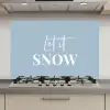 Sneeuw - Winter - Blauw - Let it snow keuken achterwand spatscherm klein -3d_website