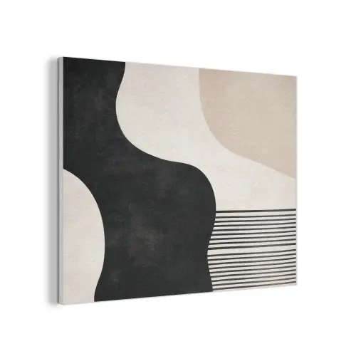 Abstract - Japandi - Beige - Modern PET vilt klein -3d