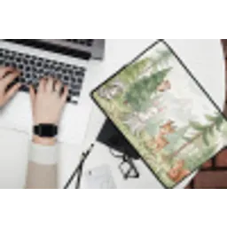 Bos - Dieren - Groen laptophoes neopreen klein -bureau