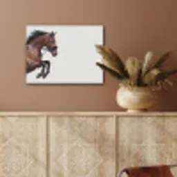 Paard - Springen - Modern PET vilt klein -sfeer4