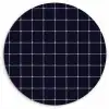 Plaid - Patroon - Blauw - Roze Wandcirkel plexiglas klein 852 -3d