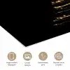 Magisch - Kerstboom - Lichtspiralen - Zwart poster papier klein -closeup_NL