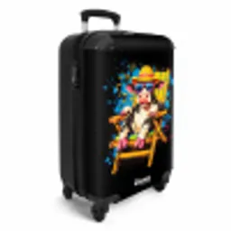 Grappige zomerse koe illustratie NBS - Handbagage koffer - Unisex middel -productfoto_3d